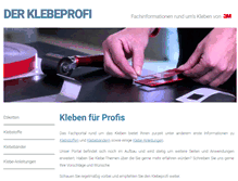 Tablet Screenshot of klebeprofi.net